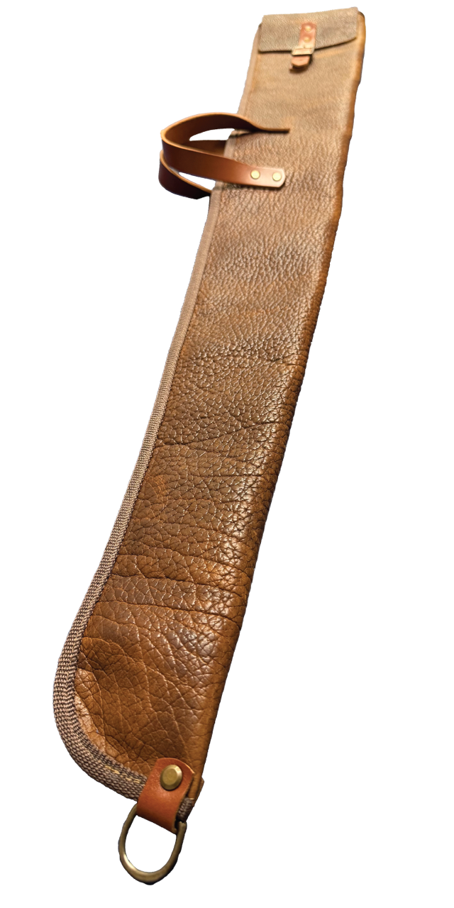 The Pioneer Bison Shotgun Case | Brown Shrunken Bison