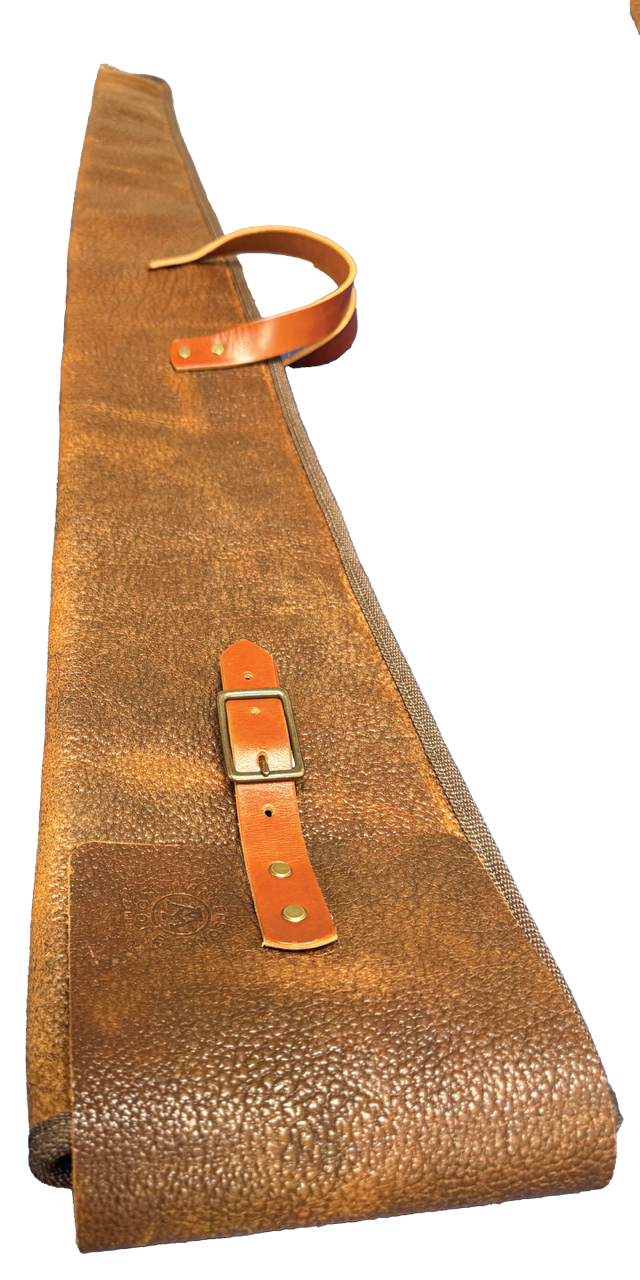 The Pioneer Bison Shotgun Case | Brown Shrunken Bison