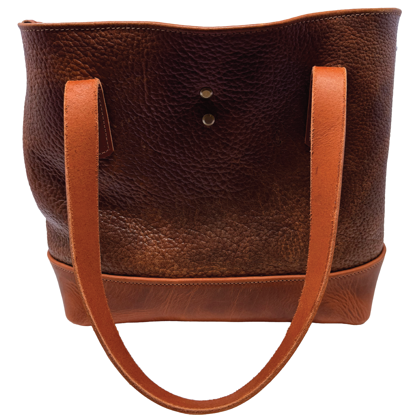The Archetype Tote | Brown Shrunken Bison / English Tan Horween Leather