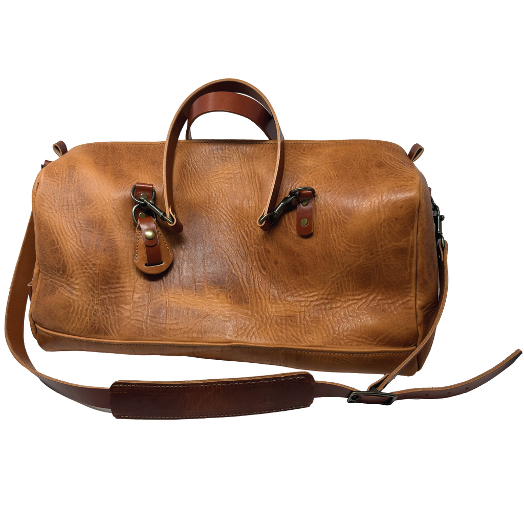 The Highlander Horween Leather Duffle | Natural