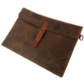 The Chief Horween Leather Briefolio | Brown Shrunken Bison