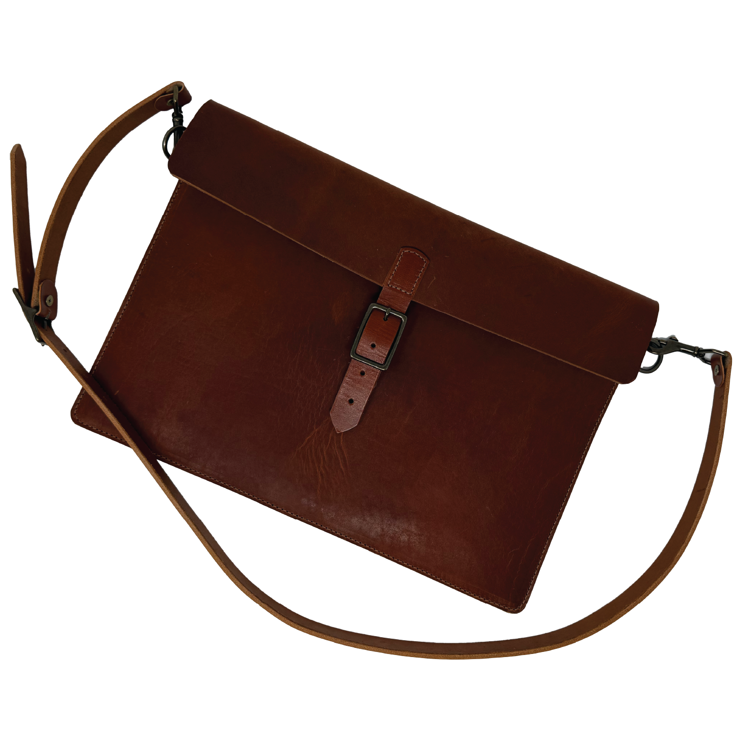 The Chief Horween Leather Briefolio | English Tan