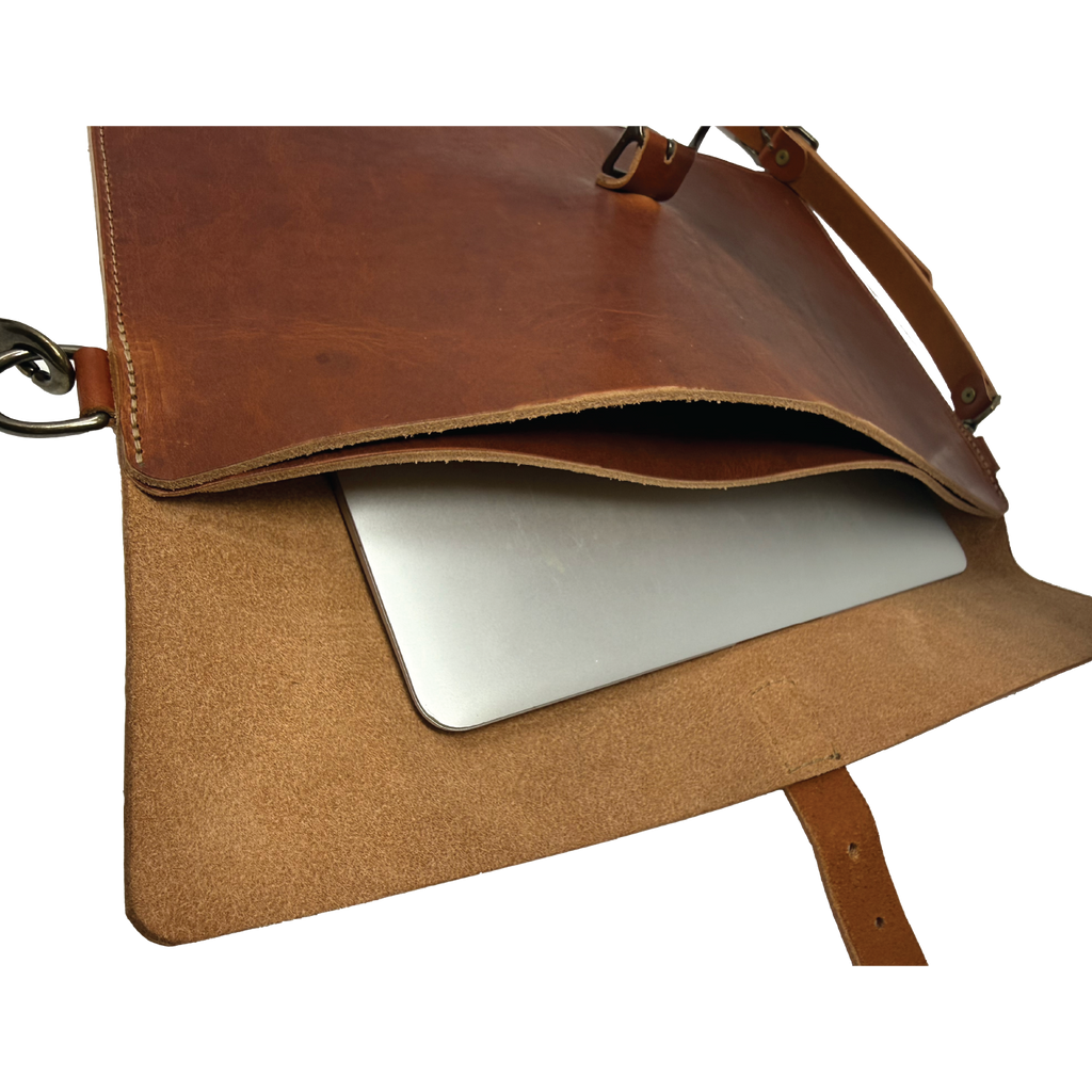 The Chief Horween Leather Briefolio | English Tan