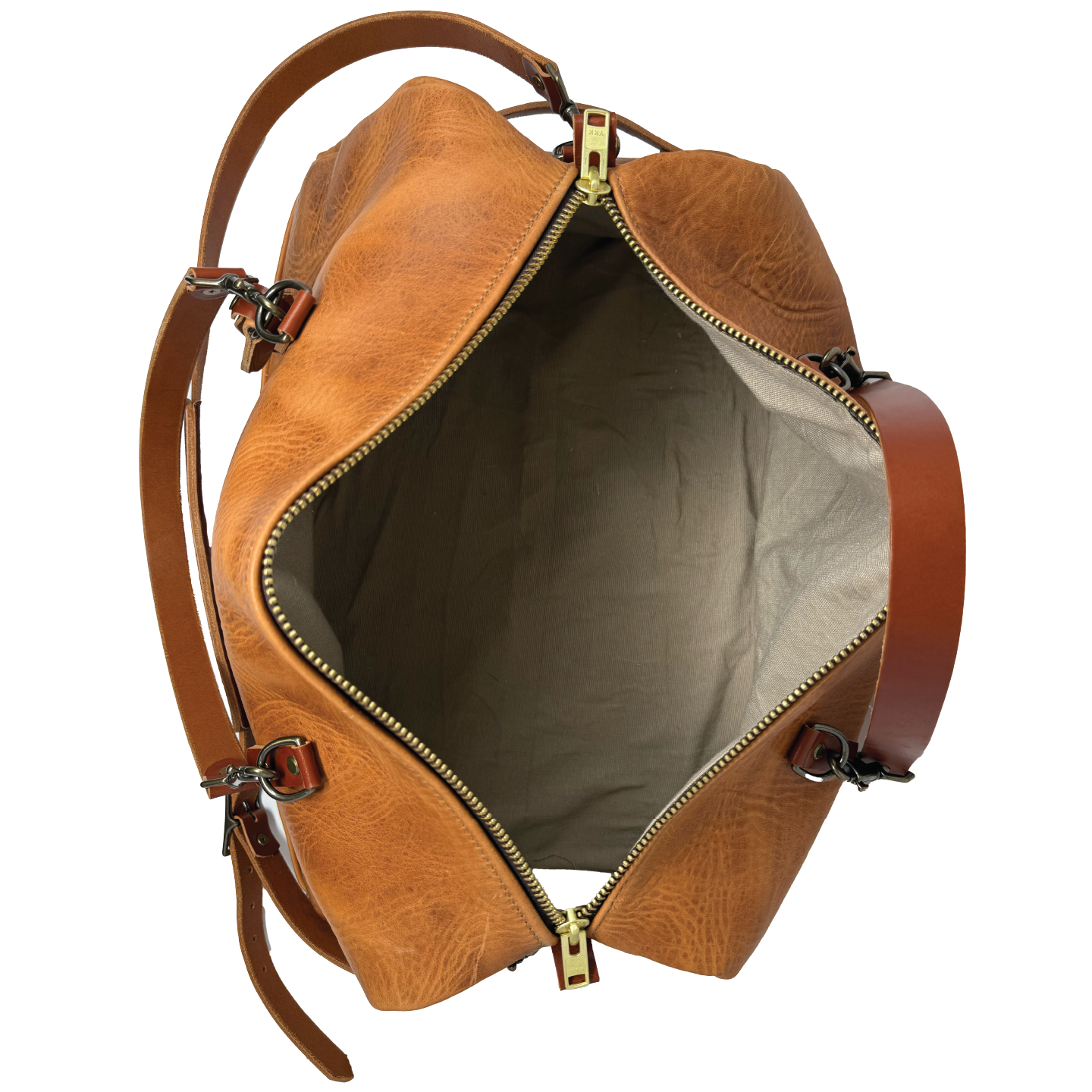The Highlander Horween Leather Duffle | Natural