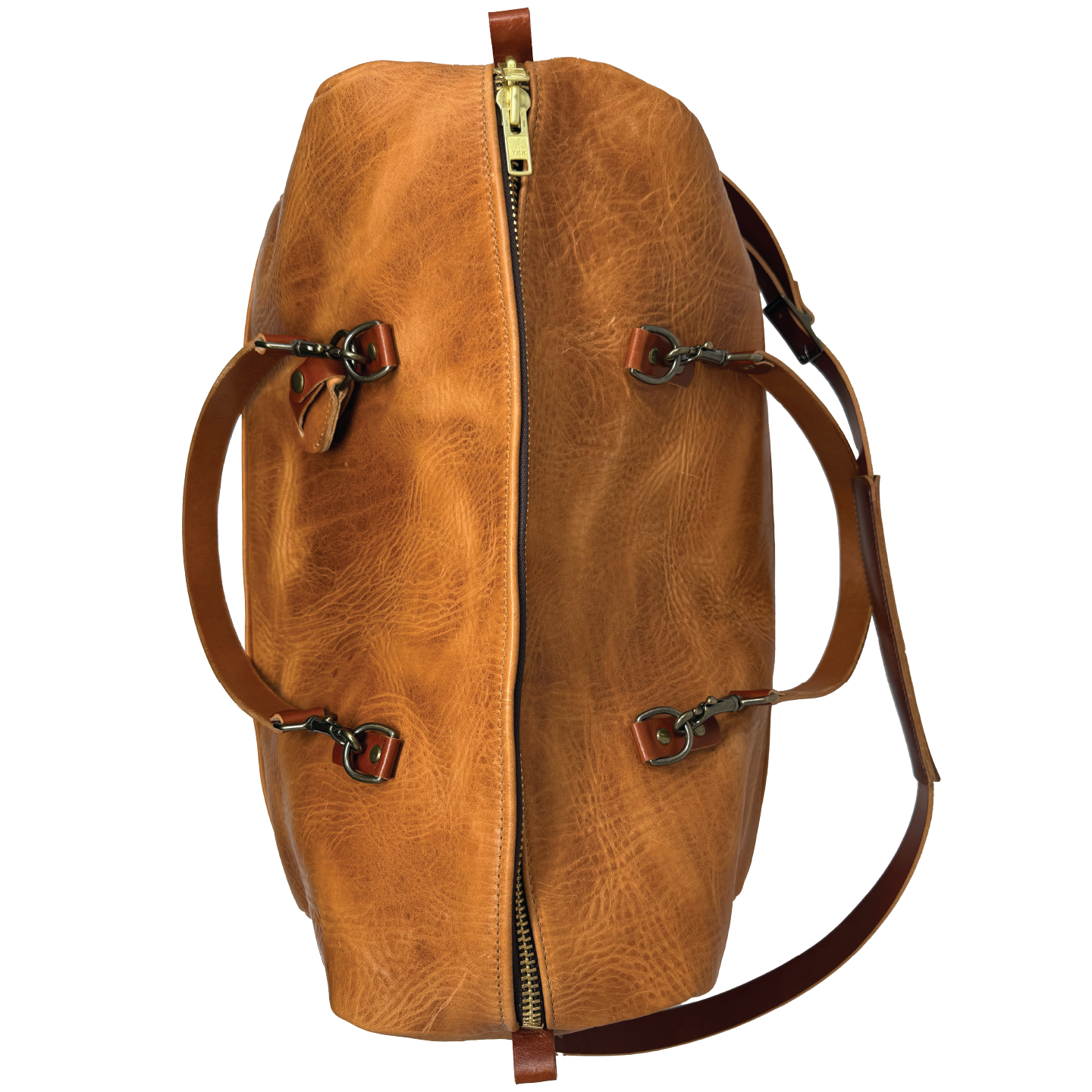 The Highlander Horween Leather Duffle | Natural