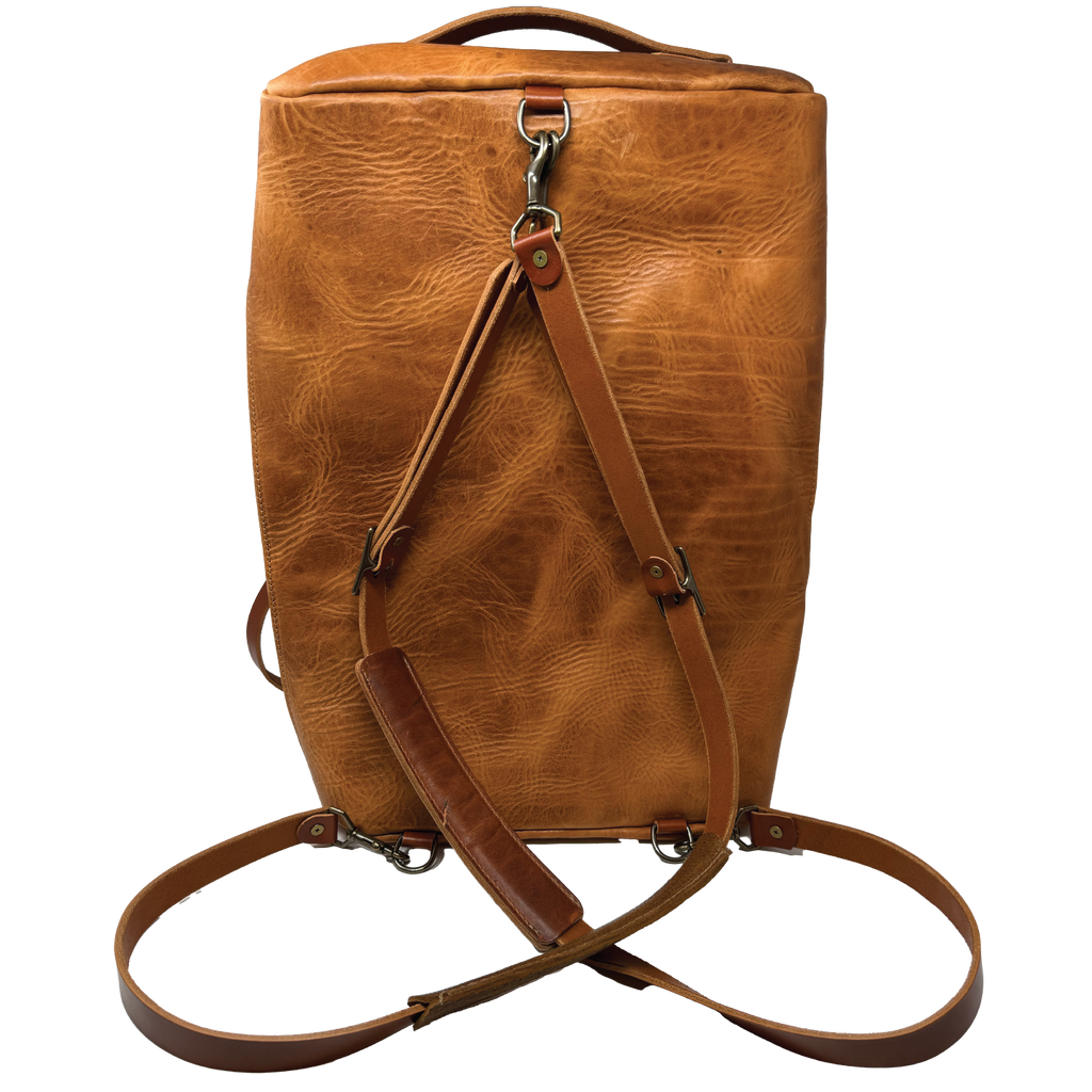 The Highlander Horween Leather Duffle | Natural