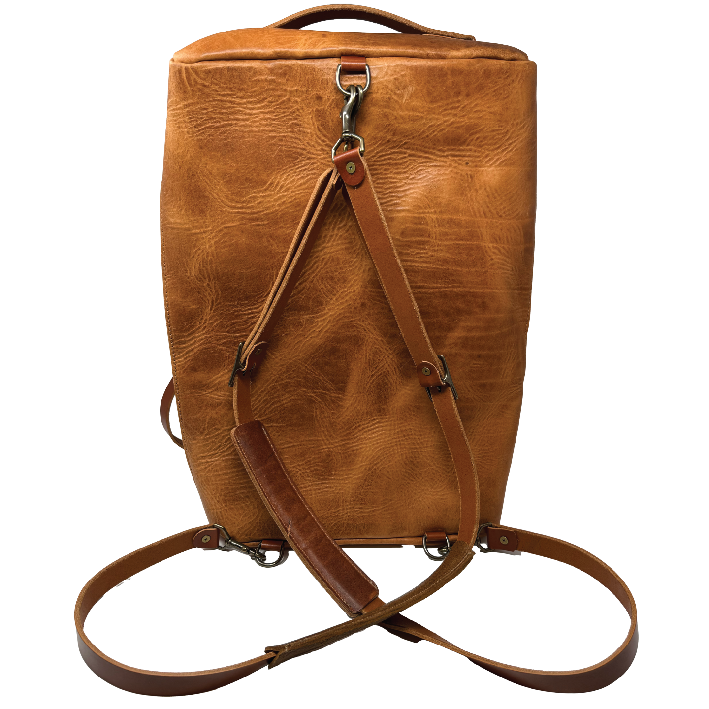 The Highlander Horween Leather Duffle | Natural