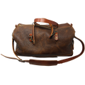 The Highlander Horween Leather Duffle | Brown Shrunken Bison
