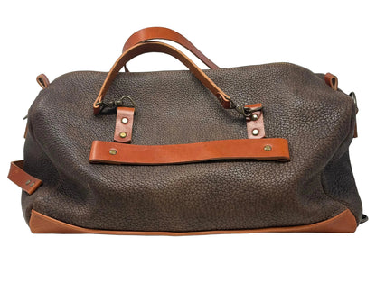Highlander Leather Duffle | Shrunken American Bison