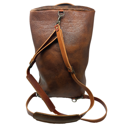 Highlander Leather Duffle | Shrunken American Bison