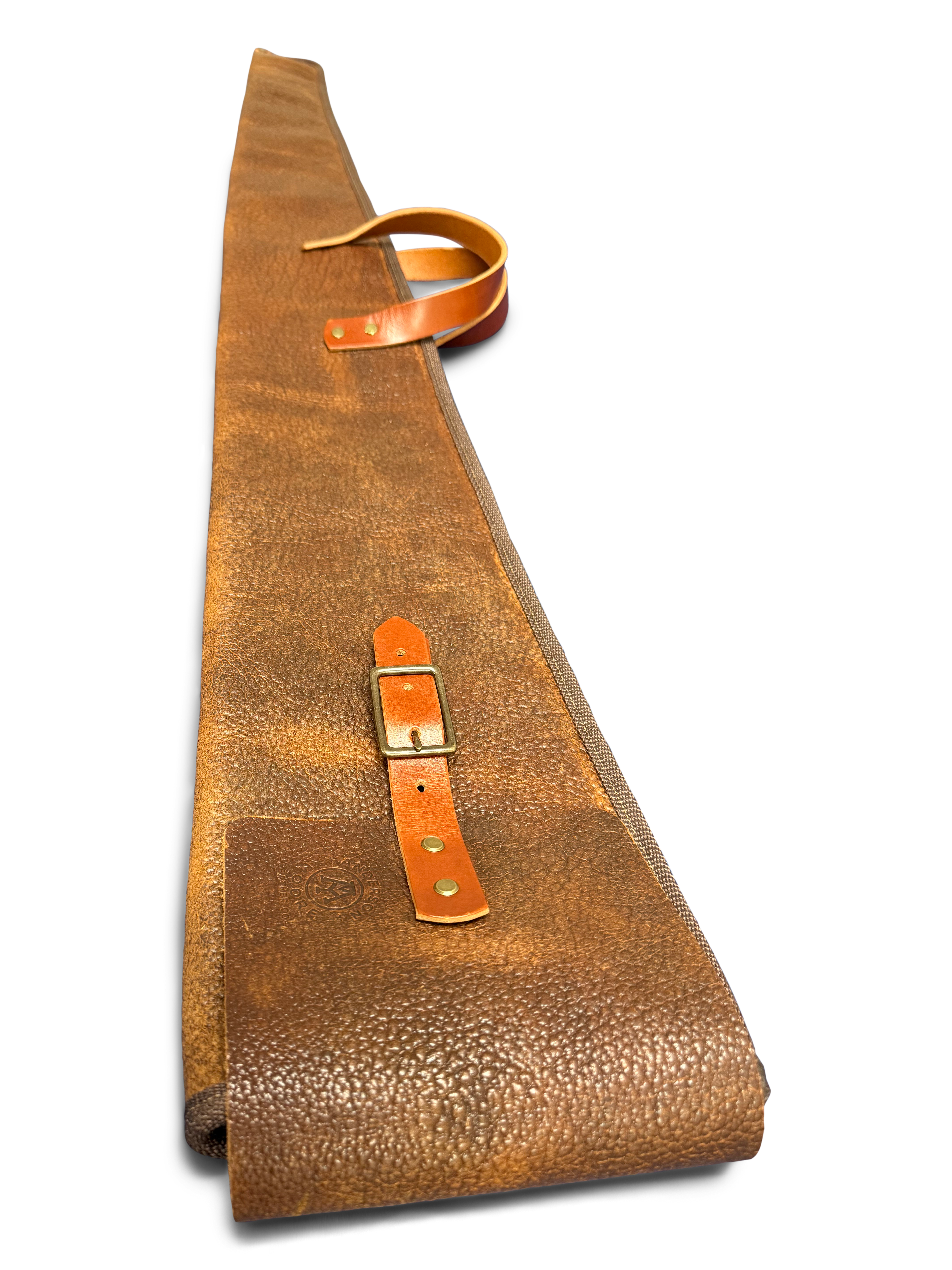 The Pioneer Bison Shotgun Case | Brown Shrunken Bison