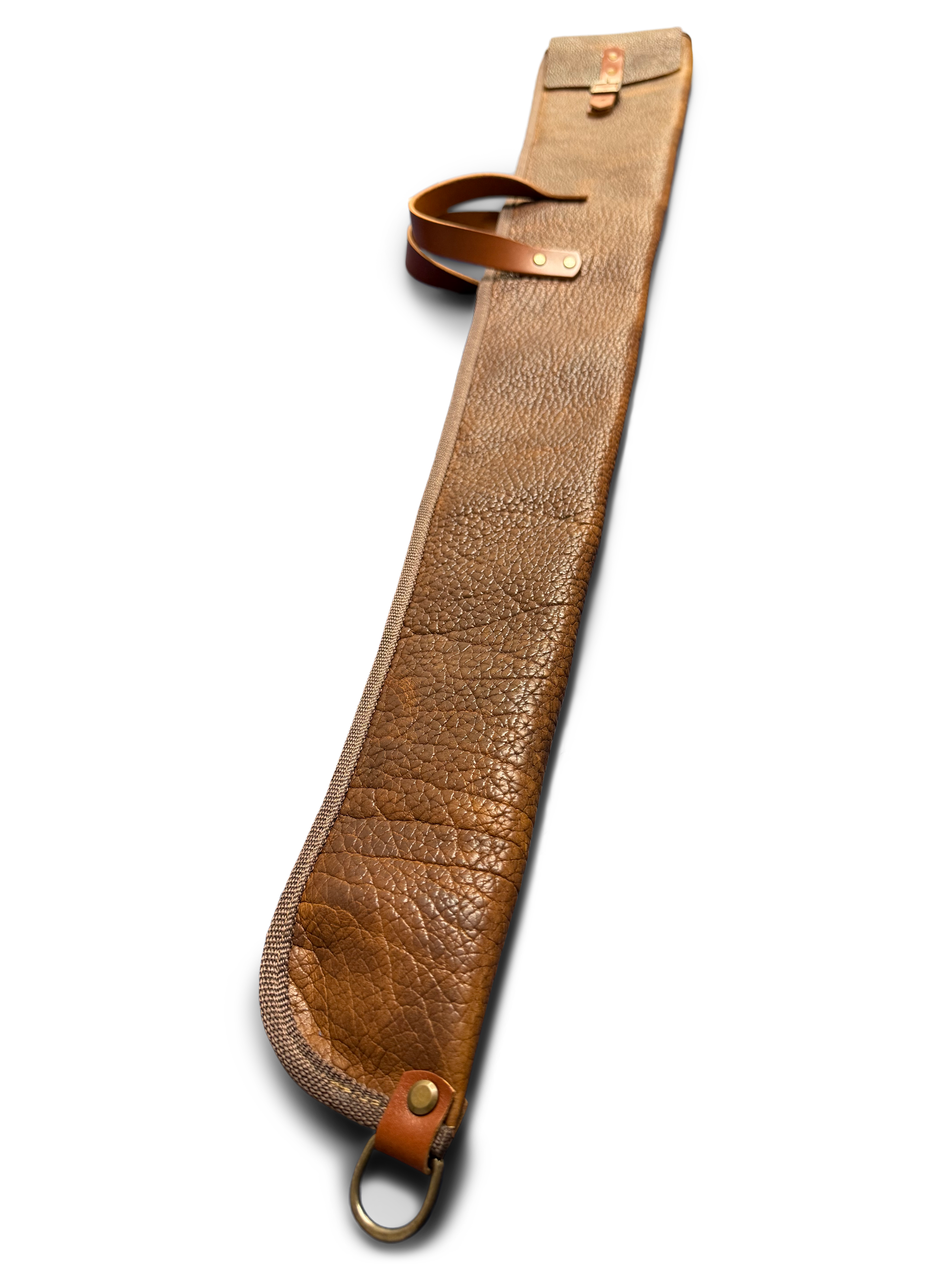 The Pioneer Bison Shotgun Case | Brown Shrunken Bison